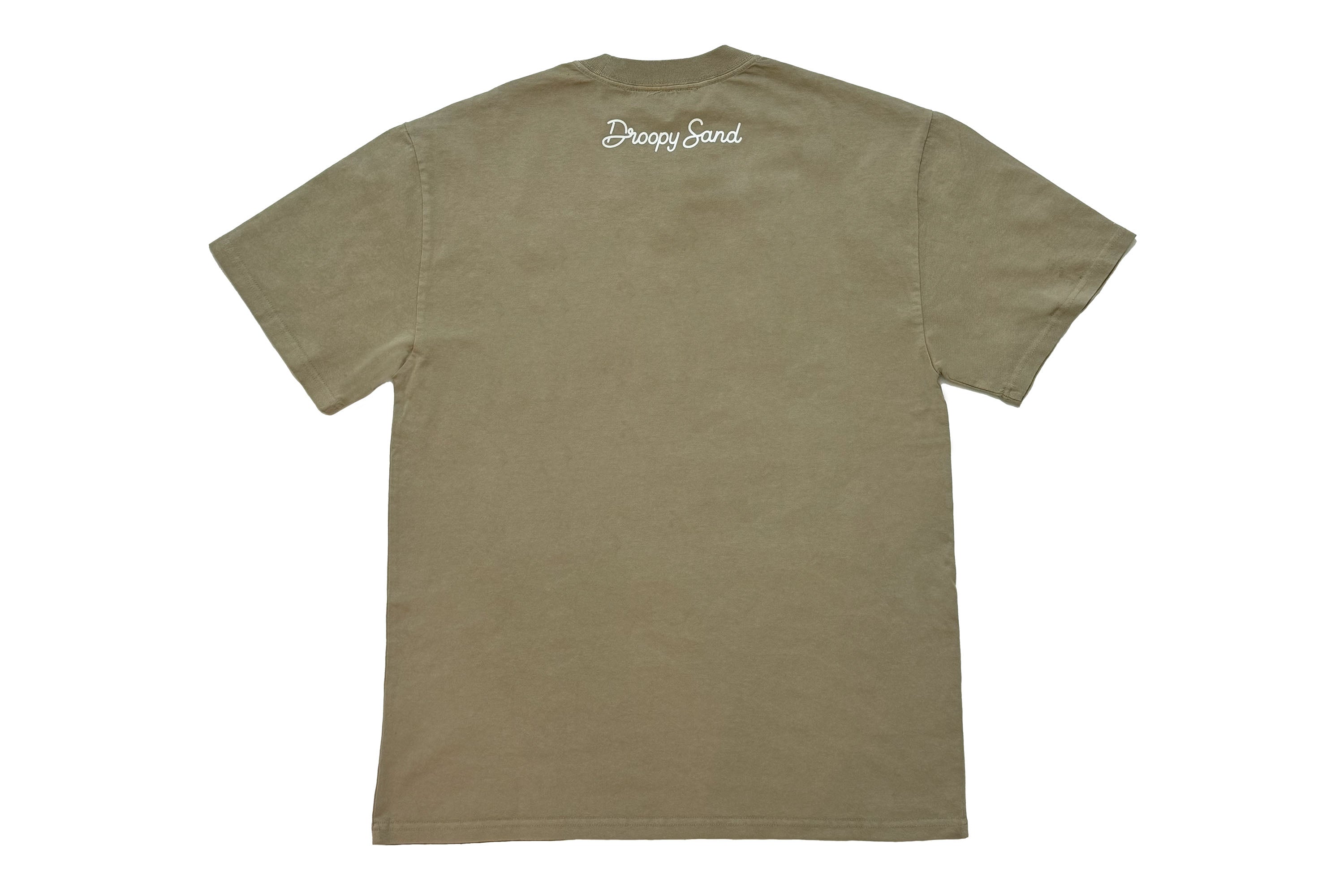 "DREAMING OF FAIRWAYS" FADED KHAKI TEE